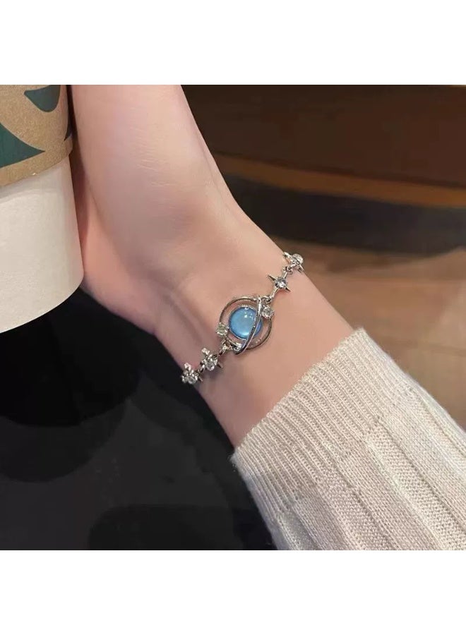 Goolsky سوار سحر الكواكب – تصميم مستوحى من المجرة بأسلوب بسيط، مجوهرات فاخرة فريدة للنساء عشاق الفضاء - Image 5