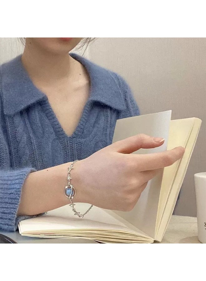 Goolsky سوار سحر الكواكب – تصميم مستوحى من المجرة بأسلوب بسيط، مجوهرات فاخرة فريدة للنساء عشاق الفضاء - Image 4