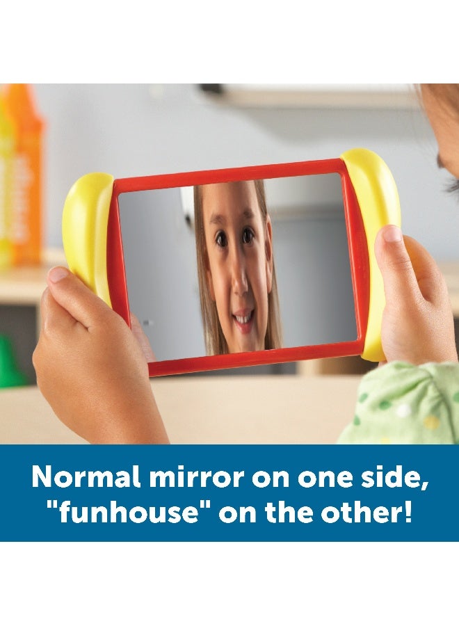 Learning Resources All About Me 2-In-1 Mirrors, Double-Sided Fun & Regular Mirrors For Self-Awareness, Develops Body & Emotional Skills, Set Of 6, Ages 2+ - Image 3