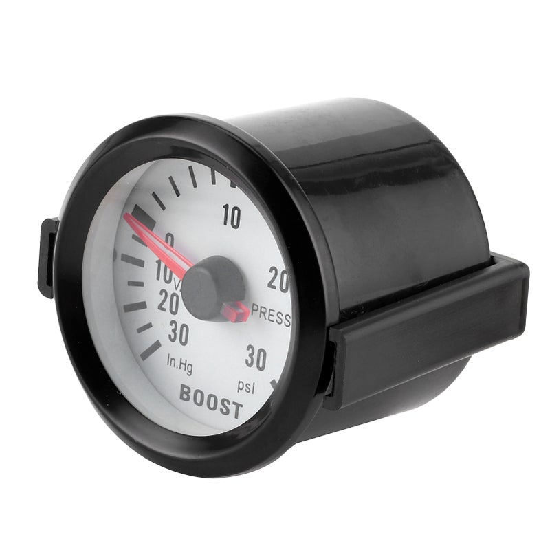 Universal Boost Pointer Gauge Vacuum Pressure Meter 0‑30PSI 12V Blue LED Dial 52mm Dia for Cars Motors - Image 5