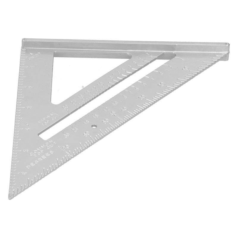 Right Angle Triangle Ruler: 3mm Thickened Aluminum Alloy - Clear Scale For Precise Measurement, Durable Design For Woodworking, Professional Drawing, Decoration Design, Linear Cutting - Image 4