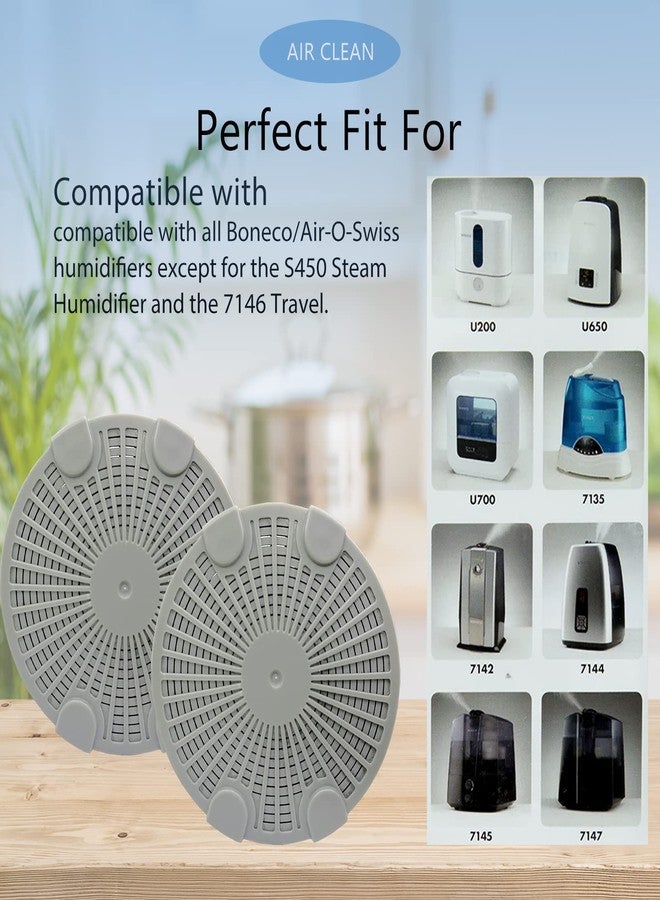 Mixzeny A200 Humidifier Filter with Activated Carbon Compatible with BONECO & AIR-O-Swiss Ultrasonic Humidifier, 4 Pack Gray - Image 4