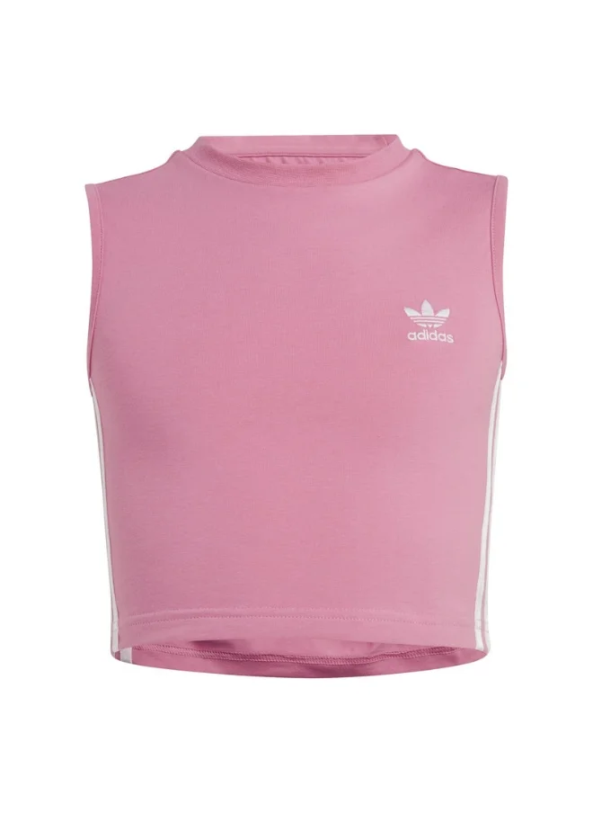 adidas Originals adidas CROP TANK TOP Pink Originals Kids TOPS