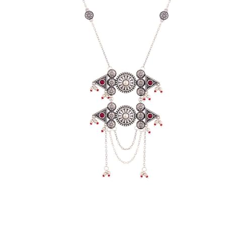 VOYLLA Abhira Choker Necklace for Women, Oxidised, Everyday, Festive, Wedding, Gift - Image 1