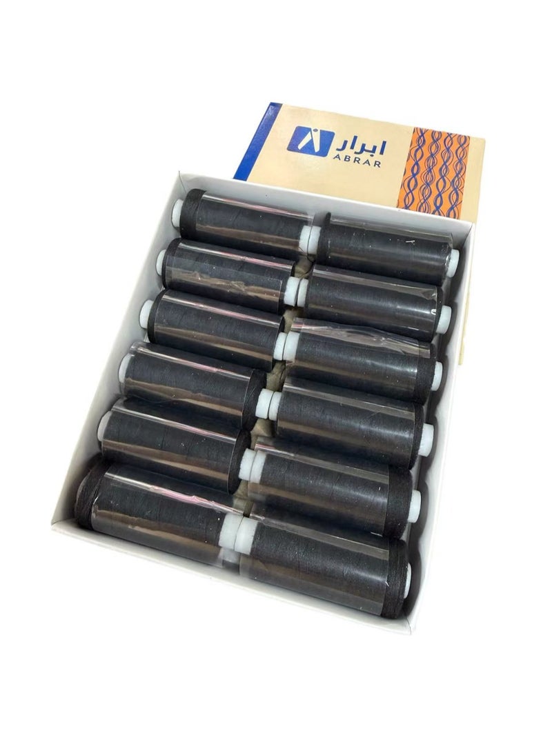 Abrar 12-Piece High Quality Polyester Sewing Thread Set Perfect For All Fabrics By Hand Or Sewing Machine - Image 2
