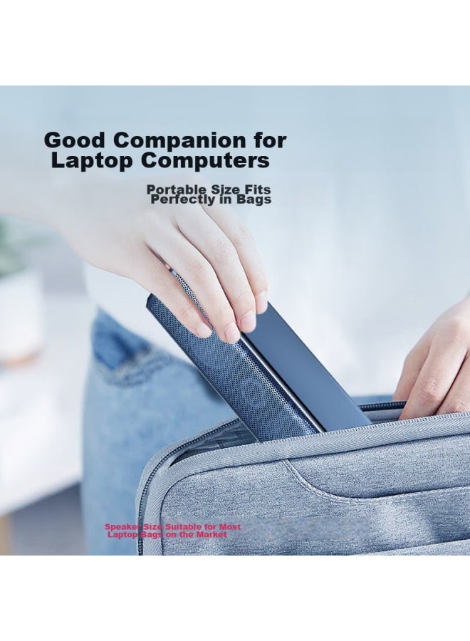 SADA مكبرات صوت الكمبيوتر، مكبرات صوت صغيرة للكمبيوتر المحمول، مكبرات صوت سلكية نشطة خارجية بوصلة واحدة Usb/type-c، مضخم صوت 2.0 عالي الحجم - Image 2