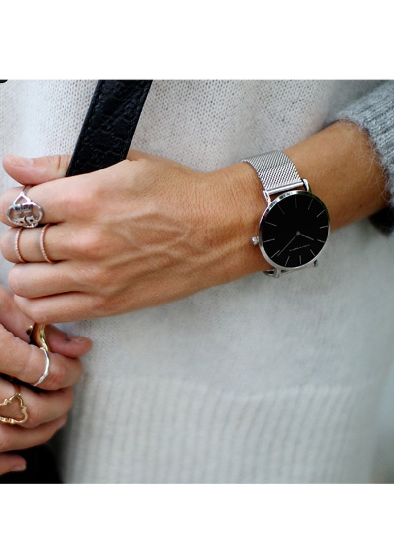 Y&D - Stainless Steel Mesh Strap Waterproof Women's Watch - Image 1