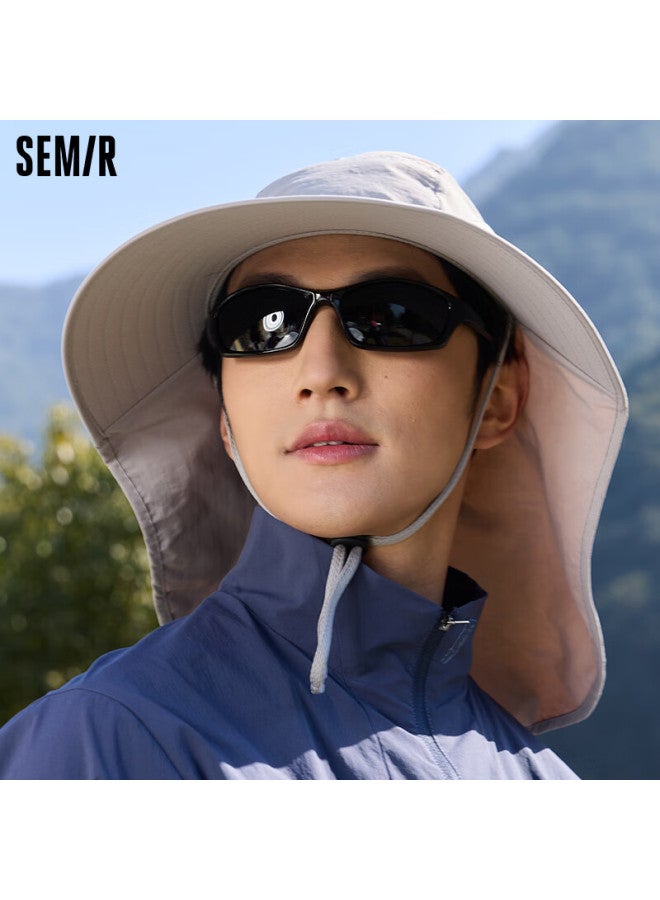 Semir Sun Protection Hat For Men, Wide Brim Fishing Bucket Hat, Hiking Cap, Summer Outdoor Uv Protection Large Hat