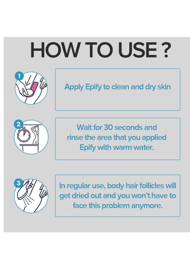 Epify - Epify Intimate Hair Removal Cream for Men and Women - Pubic, Bikini Line, Sensitive Areas - 8.45 Fl Oz - Image 1