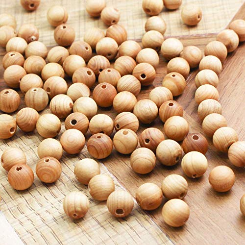 Prometis 200pcs 6mm Natural Sandalwood Round Beads Gorgeous Craft Handmade Polished Spacer Mala Pray Beads with Elastic Cord for Bracelets DIY Rosary Tasbih Jewelry Making - Image 2