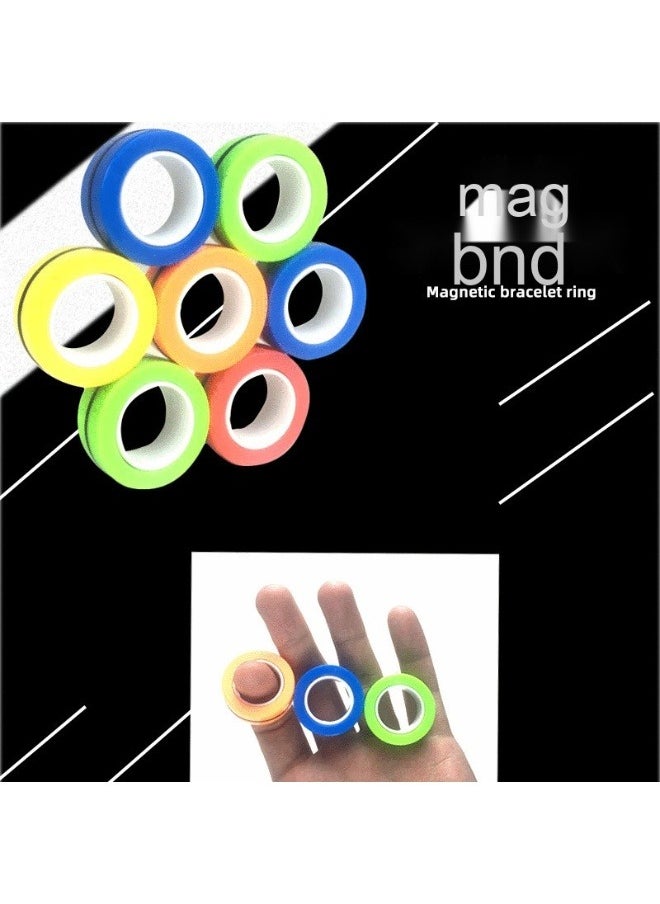 Generic - 3 Piece Fidget Spinner Anti Stress Magnetic Rings cmcm - Image 1