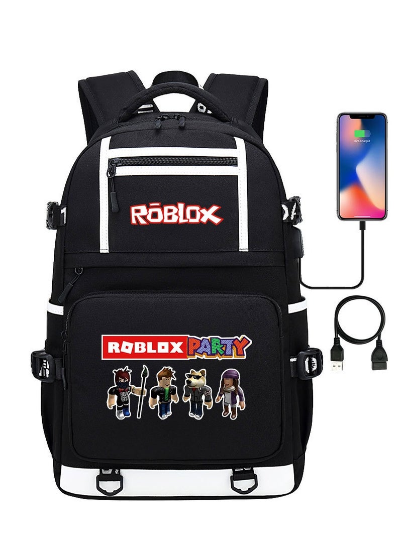 ROBLOX Printed Youth Large Capacity Men's and Women's Shoulders