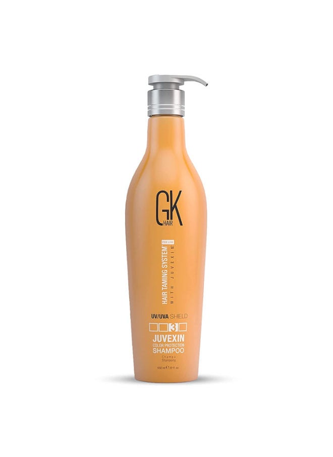GK Hair Shield Shampoo (22 Fl Oz/650ml) Deep Cleansing Moisturizing Heat Protection for Color Treated Dry Damaged Curly Frizzy HAIR Sulfate Free  - Image 1