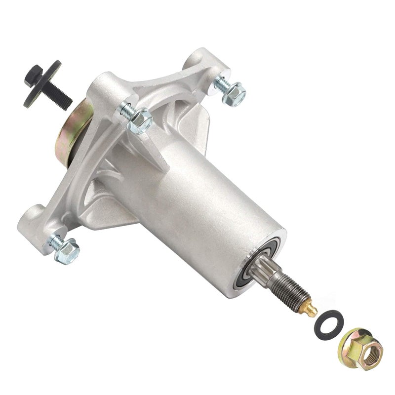 QP 2 Pieces 187292 46 48 54inch Deck Blade Spindle Assembly Bracket Replace 187292 587819701 21546238 532187281 532192870 539112057 587125401 with Bolt Zerk Fitting Holes Tapped for Easier Installblade - Image 2