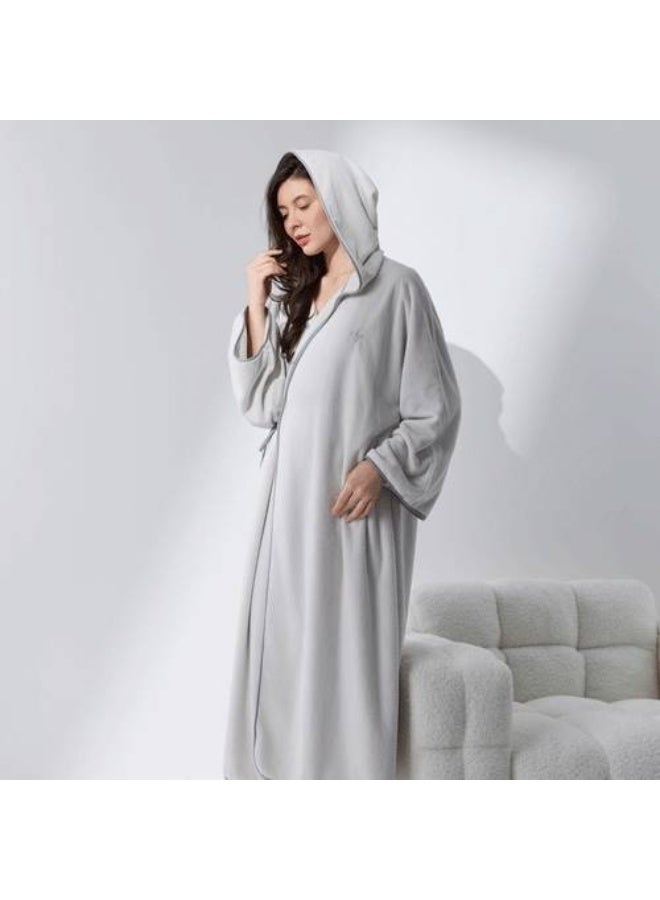 Reefi Cloud Women's Bathrobe, Grey - Image 2