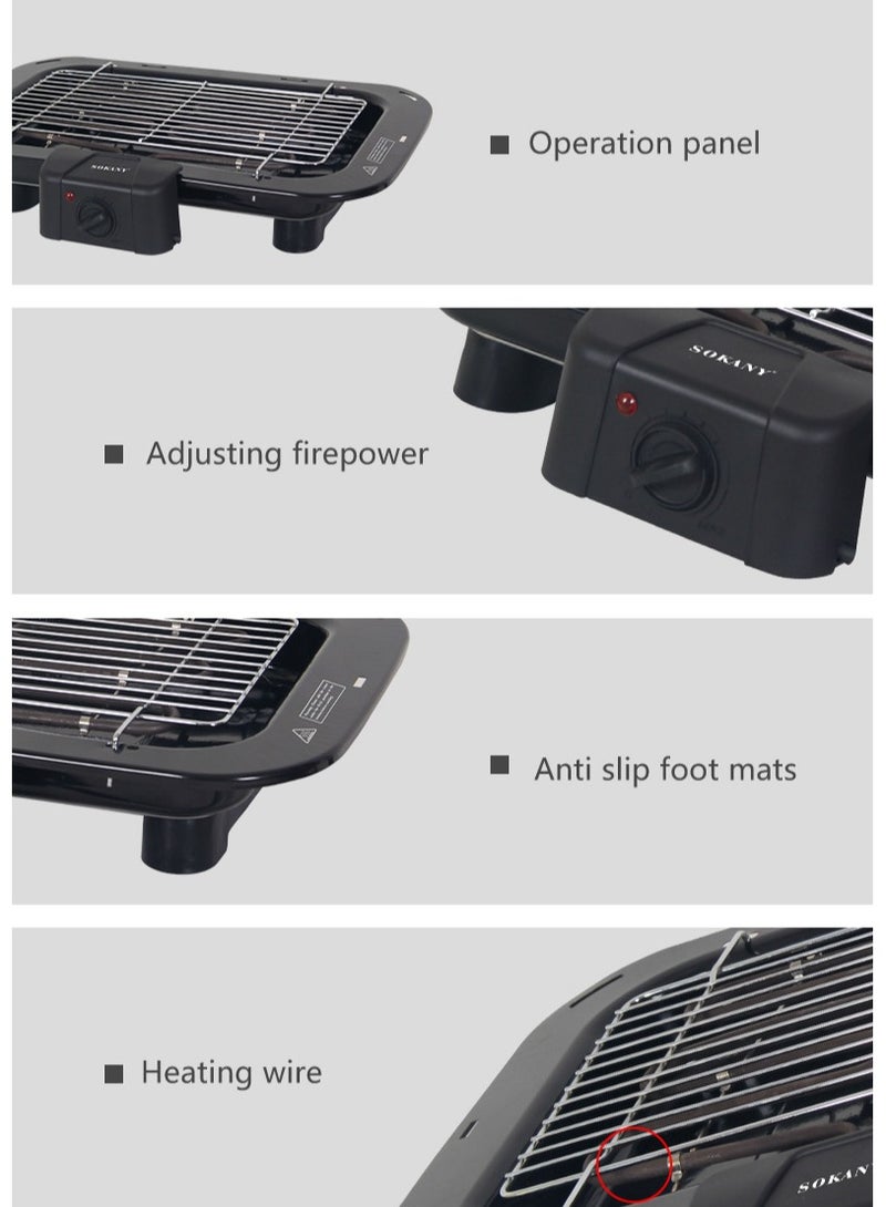 Electric Barbecue Grill 2200W SK-3574 Black