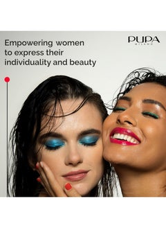 PUPA Pupa Milano Vamp! Eyeshadow Compact Duo 009 Silver Stone - Light, Smooth, Blendable, Cream Compact Shadow - Stunning, Colorful, Pigmented Shade - Paraben-Free Formula - 0.078 oz  - Image 2