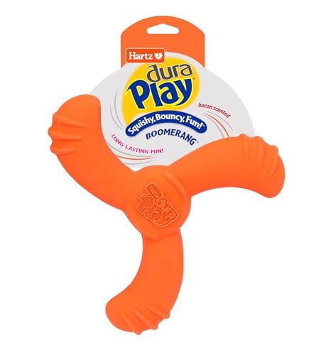 Hartz DuraPlay Bacon Scented Dog Toys MediumLarge Colors may vary All Breed Sizes - Image 1