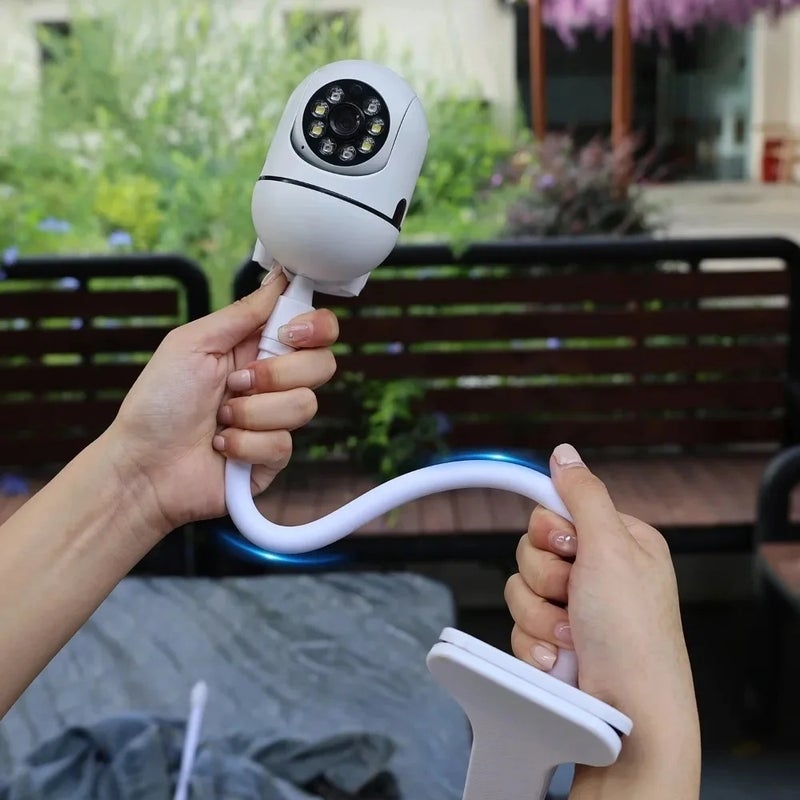 25cm/41cm Flexible Monitor Clip Stand with Universal 1/4 Inch Screw for Webcam and Baby Monitor Camera, No-Punch Clamp Mount Holder - Image 4
