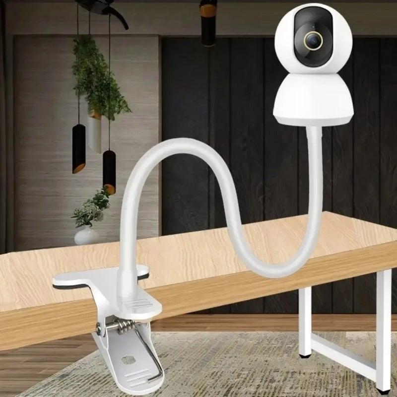25cm/41cm Flexible Monitor Clip Stand with Universal 1/4 Inch Screw for Webcam and Baby Monitor Camera, No-Punch Clamp Mount Holder - Image 3