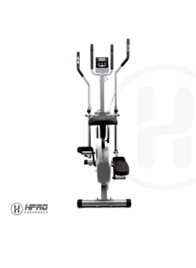 أتش برو جهاز إليبتيكال ٢ في ١ من إتش برو مزوّد بمقعد | دراجة أوربتراك كروس ترينر للجيم المنزلي | مع قرص تويست بوزن ١٠ كجم. - Image 3