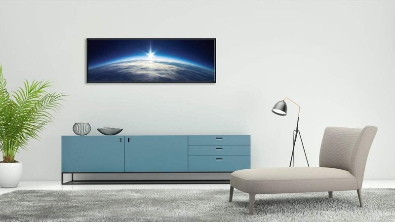 Pyradecor Black Framed Blue Universe Canvas Art - Image 2