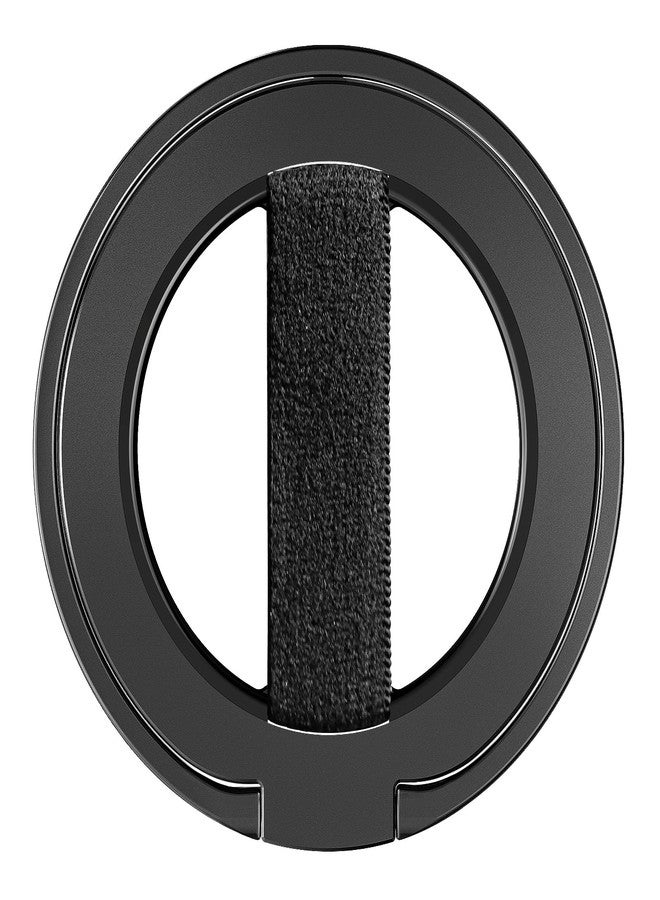 EWA MagOne Ultra لحامل الهاتف مع ماغسيف [حلقة إصبع مرنة قابلة للاستبدال]، حامل حلقة ماغ سيف، ملحقات هاتف مغناطيسية مزدوجة الجانب لهواتف آيفون 17،16،15،14،13،12 برو/ماكس/بلس - أسود - Image 1