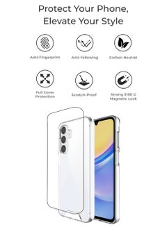 glassology Samsung Galaxy A16 Clear Case + Screen Protector Bundle 360° Protection, Shatterproof, Anti-Yellowing, Premium Tempered Glass, High Clarity  - Image 5
