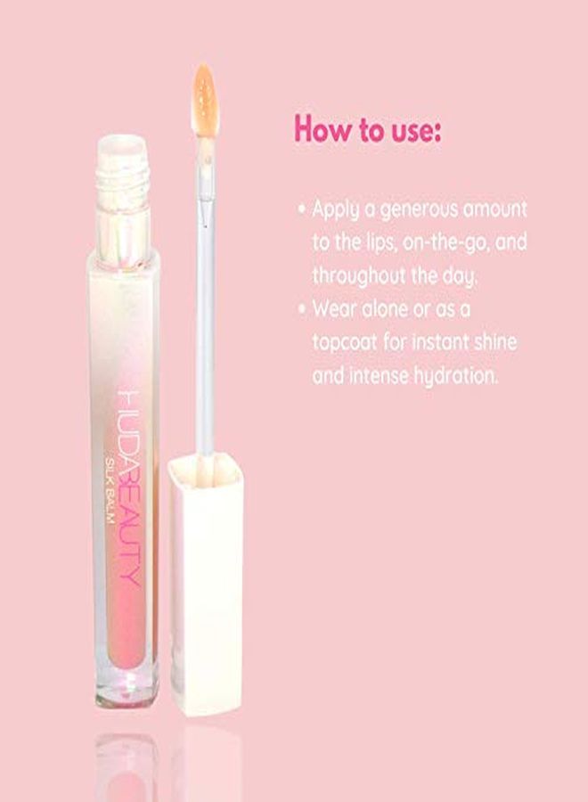 HUDA BEAUTY Silk Balm Hydrating And Nourishing Lip Balm Blush Universal Blushed Pink - Image 4