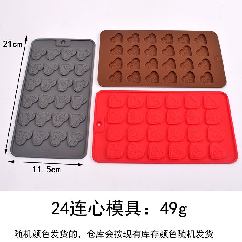 general 15-Section Heart Silicone Mold for Chocolate Baking Ice Cubes DIY - Image 1