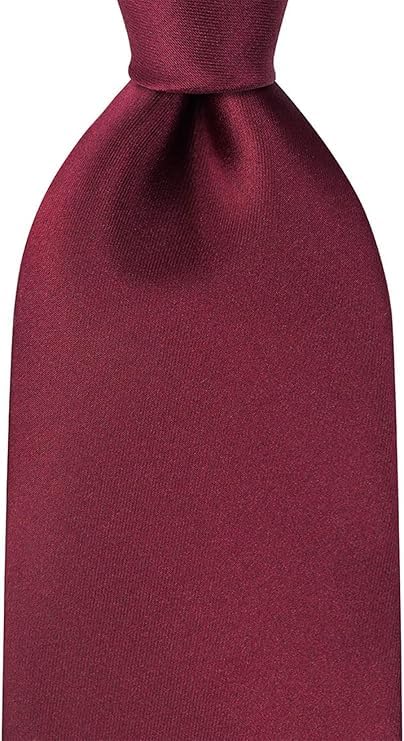 Young Arrow Men's Satin Neck Tie & Pocket Square Combo | Formal Solid Necktie for Wedding, Business, Office, Party & Tuxedo | Classic Fit, Soft & Shiny Finish | Stylish Neckwear Accessory (Maroon) - Image 4