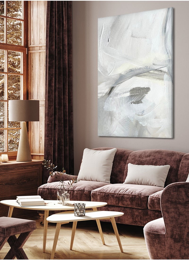 LOWHA - Canvas Wall Art Stretched Over Wooden Frame with Art Pattern  Painting - Image 1