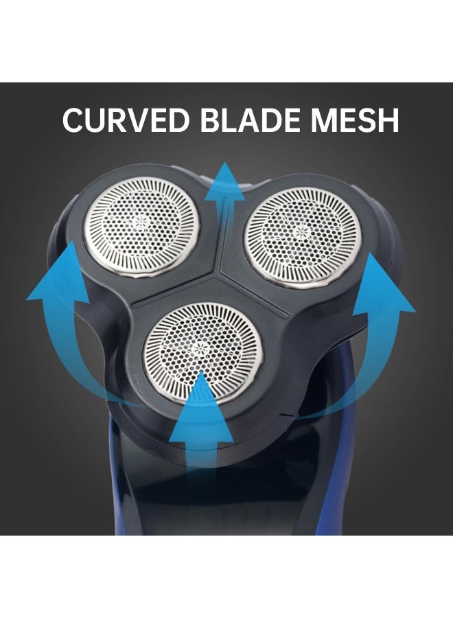 ECVV Multi-functional shaver - Waterproof Shaving machine triple blades Beard Trimmer Washable men's grooming kit - Image 4