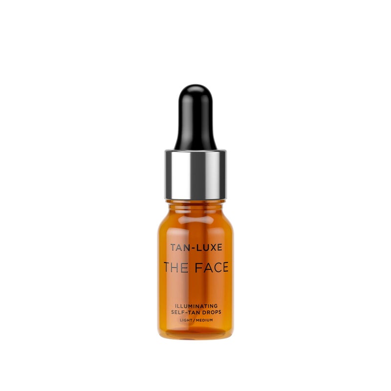 Tan-Luxe The Face Illuminating Self-Tan Drops, Customizable Face Tanning Serum, Natural Glow, Mix With Skincare, Vegan, Cruelty-Free, Streak-Free, 0.33 fl. oz/10 ml Bottle (Light/Medium) - Image 1