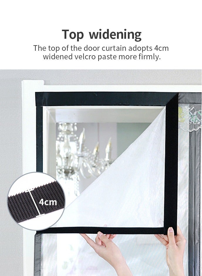 Self-Sealing Magnetic Screen Door Curtain,Keep Mosquitoes and Bugs Out, Enjoy Fresh Air in Your Living Room and Kitchen  - Image 3