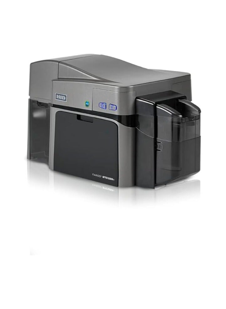 Fargo DTC1250e Dual-Sided ID Card Printer Bundle – Complete Kit with Ribbon & PVC Cards - Image 1