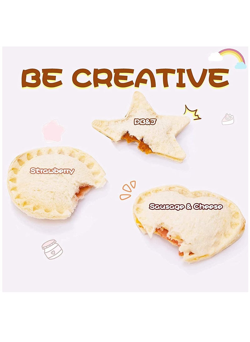 Generic Kids Sandwich Cutter and Sealer Set, 3-Piece Bento Box Sandwich Press Mold for Fun and Creative Lunches, Perfect for Making Cute Sandwiches for Children.  - Image 4