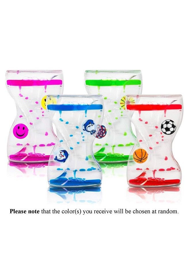 Super Z Outlet - Colorful Liquid Motion Bubbler Desk Sensory Toy Timer Zig Zag Floating Rotating Circles For Play Fidgeting Captivating Distraction (Swirls) - Image 1