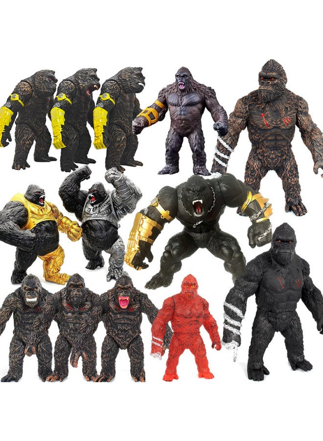ألعاب كينغ كونغ ذات الغراء الناعم Orangutan ذراع ميكانيكية King Kong 2024 ميزة السعر والجودة - اللون: 17 سم ذراع آلي مسنن الماس + توماهوك - Image 2
