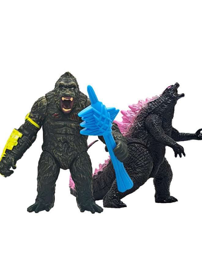 ألعاب كينغ كونغ ذات الغراء الناعم Orangutan ذراع ميكانيكية King Kong 2024 ميزة السعر والجودة - اللون: 17 سم ذراع آلي مسنن الماس + توماهوك - Image 5