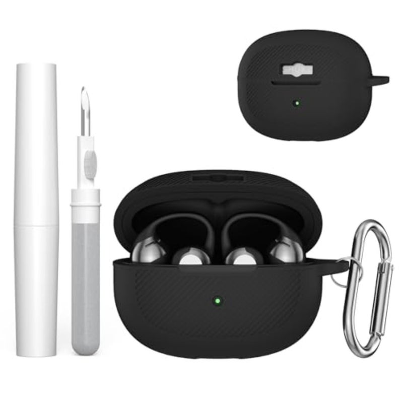 Silicone Case Cover for SHOKZ OpenDots ONE-Open-Ear Headphones with KeychainandCleaning Pen kit, Premium Soft Silicone, Anti-Scratch Shockproof Case for SHOKZ OpenDots ONE Earbuds Charging Case - Image 1