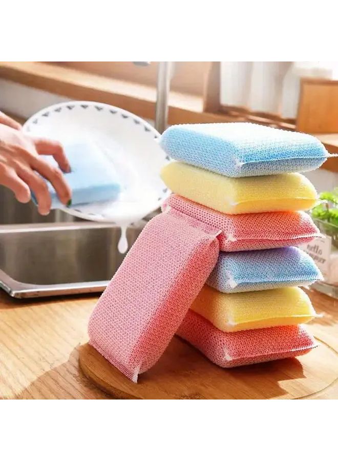 Heavy Duty Dishwasher Sponge Brush Set Of 3 With Non Slip Grip And High Density Sponge - Image 2
