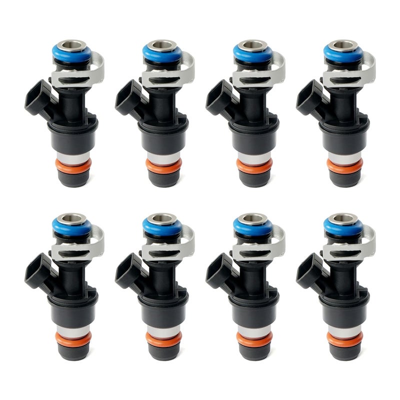 BELKEBIR Set of 8 Fuel Injectors Compatible with 20012007 Chevy Silverado Suburban Avalanche Express Tahoe GMC Sierra Savana Yukon Envoy Cadillac Escalade Buick Rainer 48L 53L 60L Replace FJ315 17113553 - Image 2