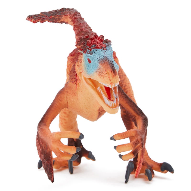 Zappi Co تمثال ديناصور يوتاهراaptor للأطفال من زابي كو (طول 20 سم) مجموعة ديناصورات مفصلة واقعية للأطفال - شخصيات حركة للعب الممتع والتعلم - Image 1
