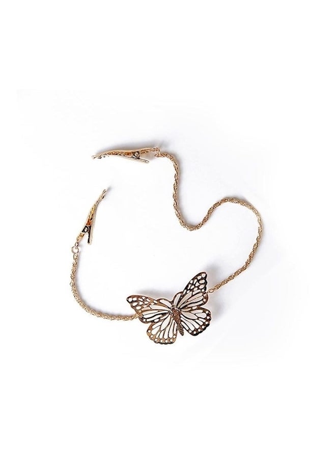 NIBEMINENT Butterfly Hair Clip Gold