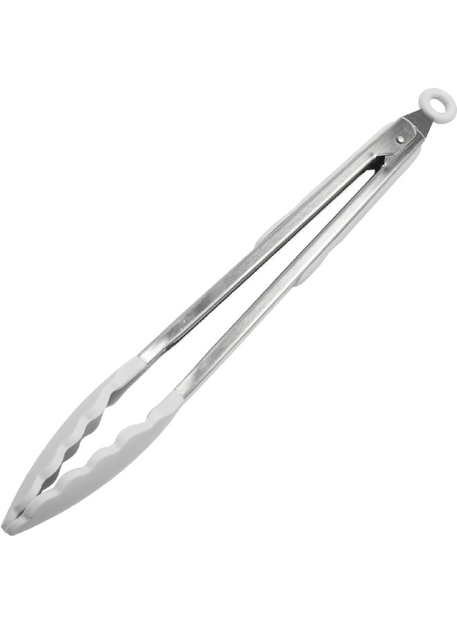 شيف كرافت 13885 شيف كرافت ملقاط سيليكون ممتاز مقاوم للبقع وآمن للتنظيف في غسالة الصحون رمادي 12 بوصة - Image 1