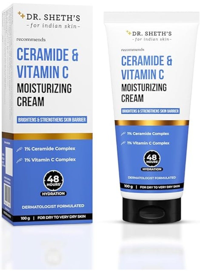 Dr. Sheth's CERAMIDE & VITAMIN C MOISTURIZING CREAM 100G