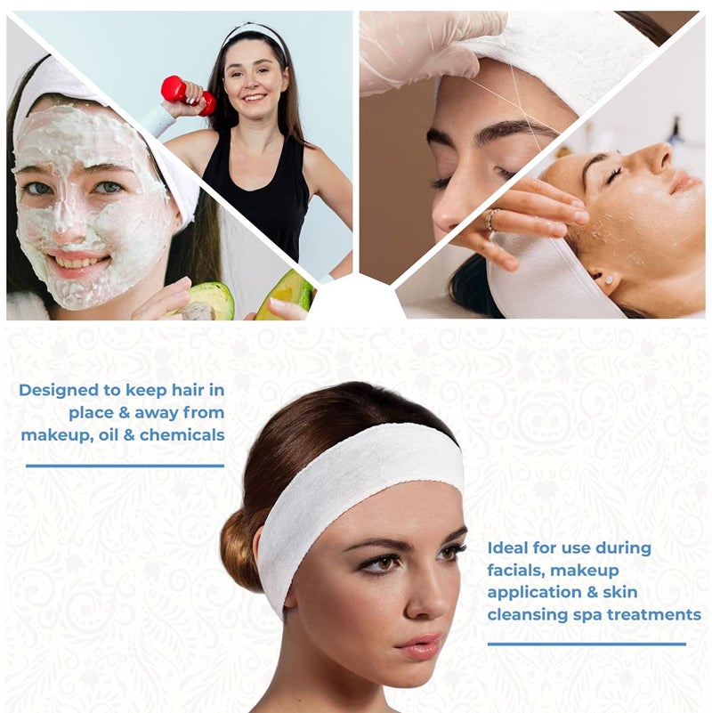 ForPro Professional Collection مجموعة فور برو الاحترافية من أربطة الرأس القابلة للتمدد - ماصة للرطوبة وقابلة للاستخدام مرة واحدة - 2.25 بوصة عرض × 18 بوصة طول - 48 قطعة - Image 4