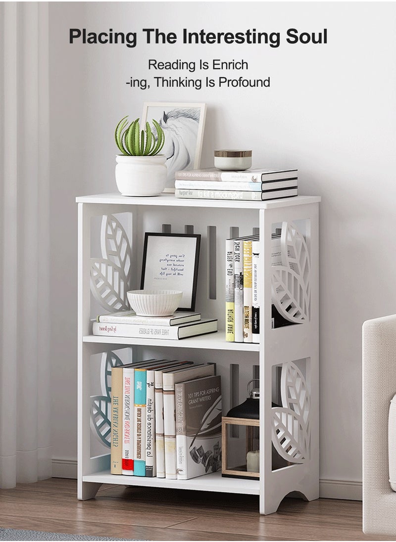 Kidle Versatile bookshelf Home Bedside Shelves Multi-layer Floor Bookcase Living Room Coffee Table Book Organizer Simple Bedside Table Ins Style  - Image 2