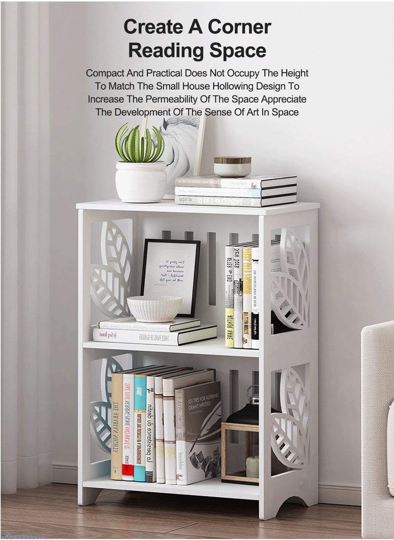 Versatile bookshelf Home Bedside Shelves Multi-layer Floor Bookcase Living Room Coffee Table Book Organizer Simple Bedside Table Ins Style